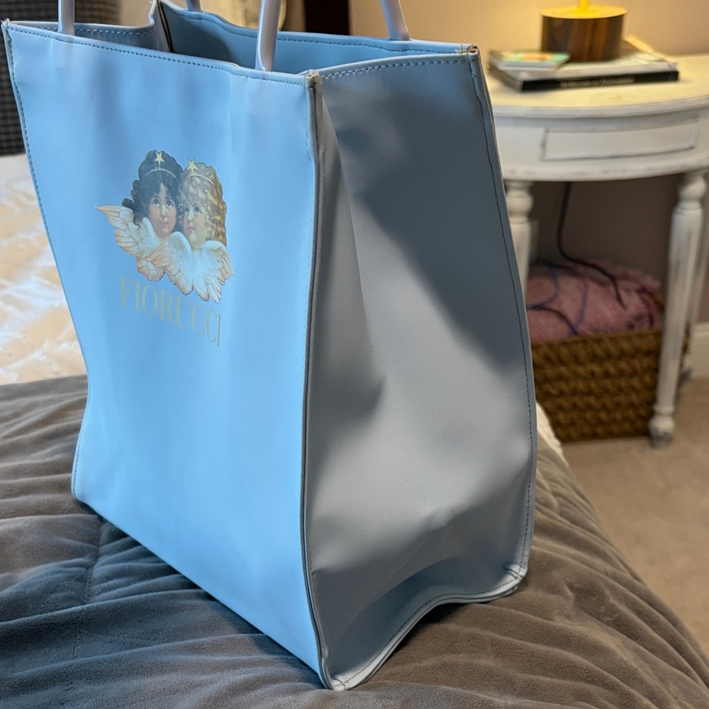 Fiorucci Light Blue Angel Graphic Tote - Picture 6 of 11